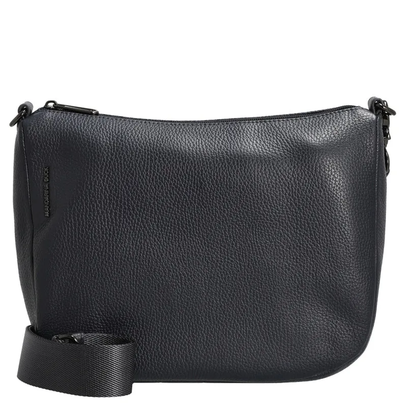 Mandarina Duck Mellow Leather Hobo - Bolso bandolera 28.5 cm (dress blue)