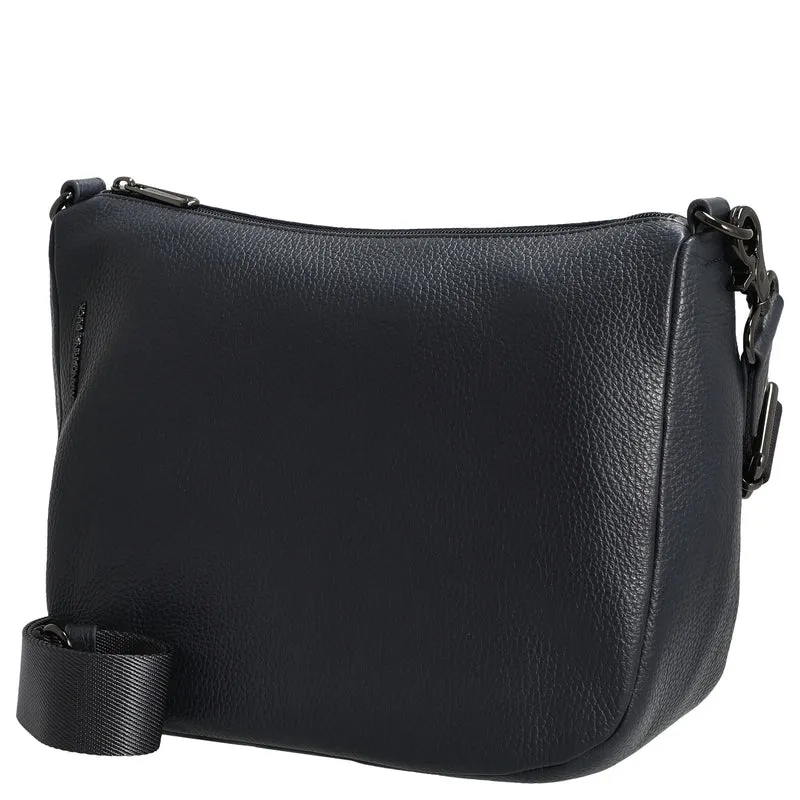 Mandarina Duck Mellow Leather Hobo - Bolso bandolera 28.5 cm (dress blue)