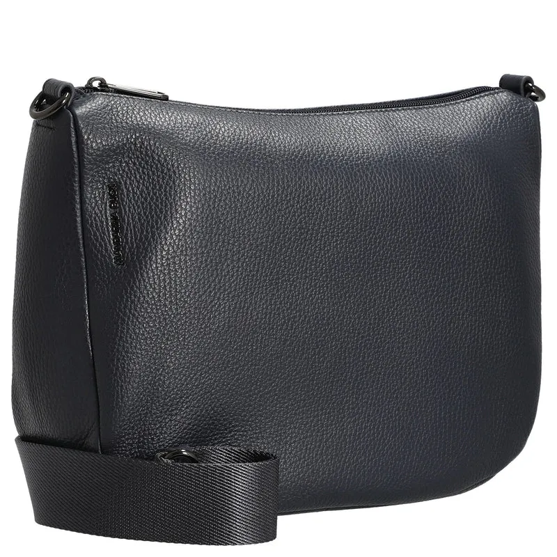 Mandarina Duck Mellow Leather Hobo - Bolso bandolera 28.5 cm (dress blue)
