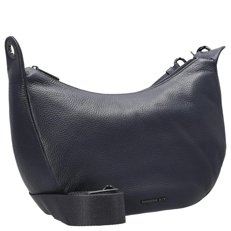 Mandarina Duck Mellow Leather - Bolso bandolera S 35 cm (dress blue)