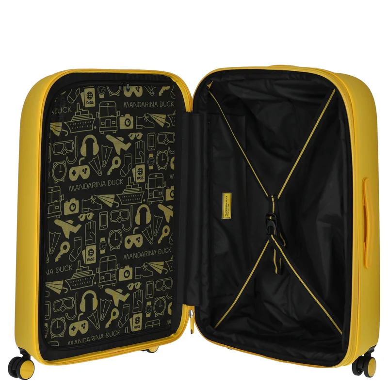 Mandarina Duck Logoduck+ - Trolley de 4 ruedas 74 cm L expandible (duck yellow)