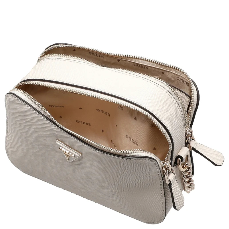 Guess Noelle II Camera - Bolso bandolera 20 cm (bone)