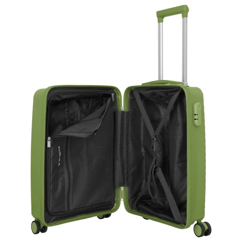 Travelite Pacific - Trolley de cabina con 4 ruedas 55 cm (olive)