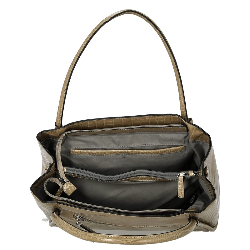 Picard Croco - Bolso de mano 36 cm Synthetik (cactus)