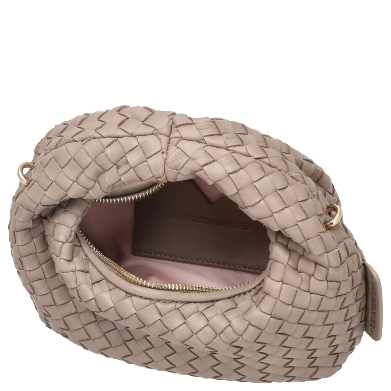 Les Visionnaires Greta Micro Weave Silky - Bolso de mano 20 cm (cappuccino beige)