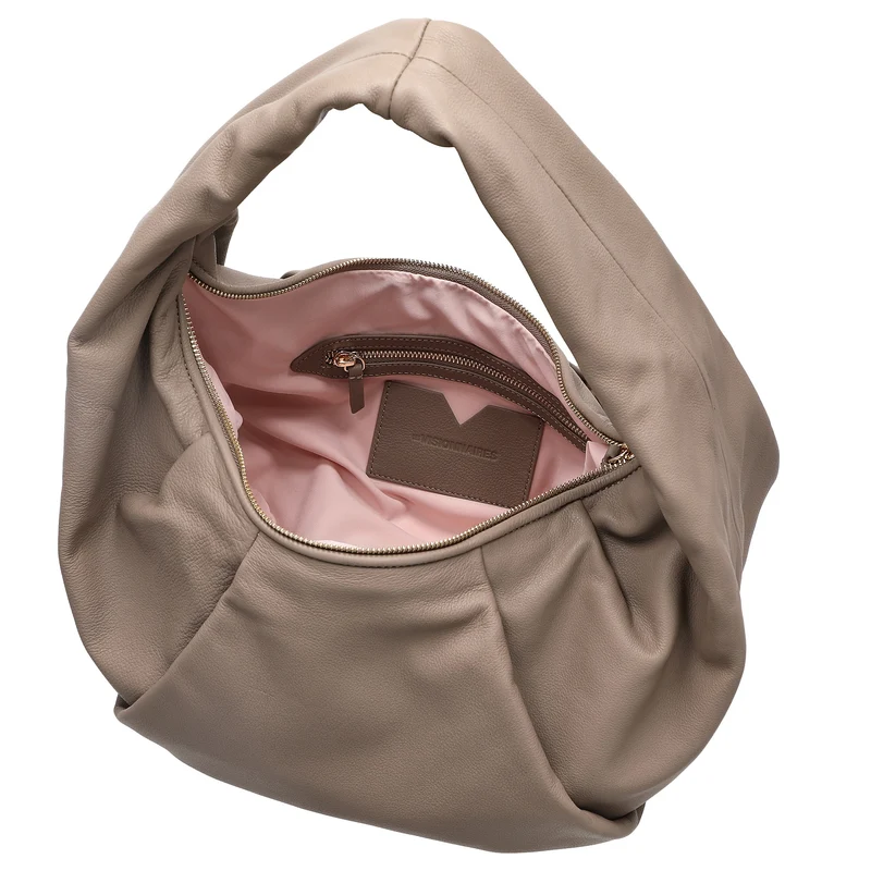 Les Visionnaires Greta Essential Soft Grainy - Bolso de mano 42 cm (cappuccino beige)