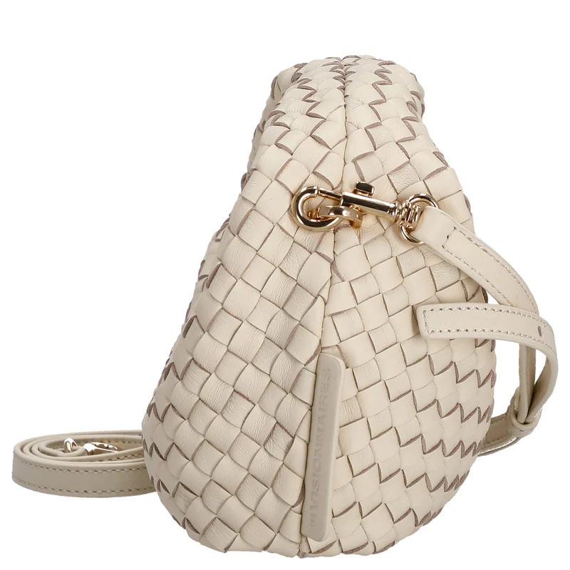 Les Visionnaires Greta Micro Weave Silky - Bolso de mano 20 cm (vanilla)