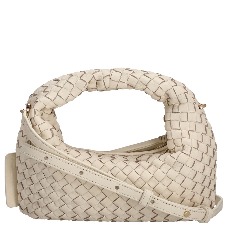 Les Visionnaires Greta Micro Weave Silky - Bolso de mano 20 cm (vanilla)