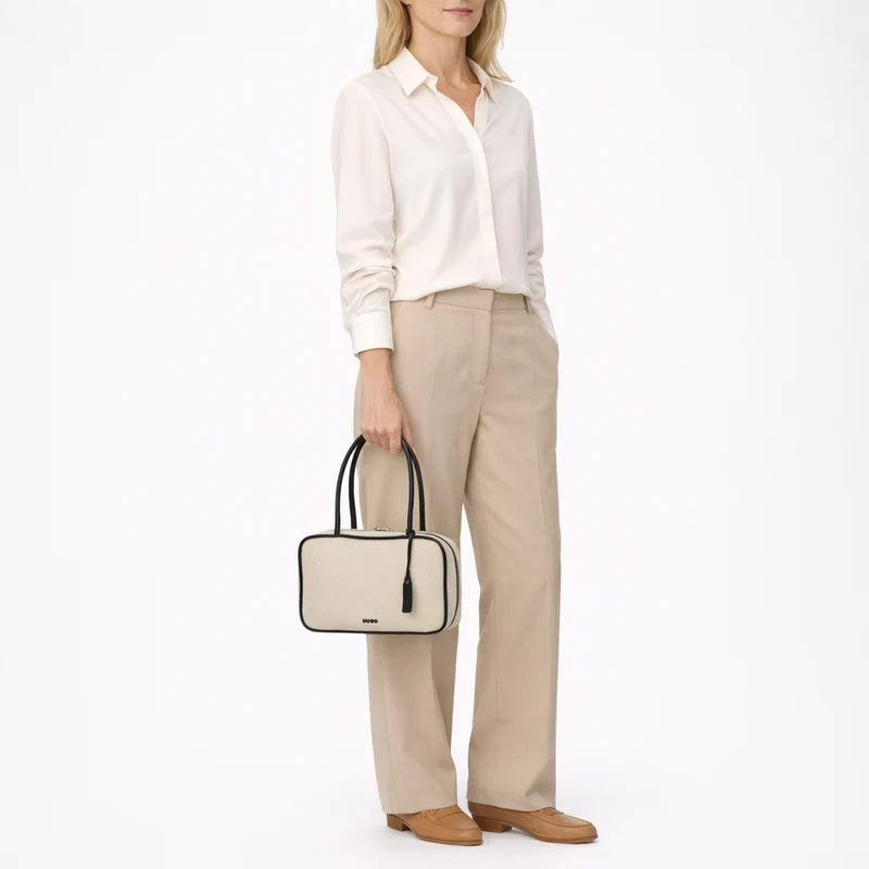 HUGO Jodi C Duffle - Bolso de hombro 32 cm (open white)