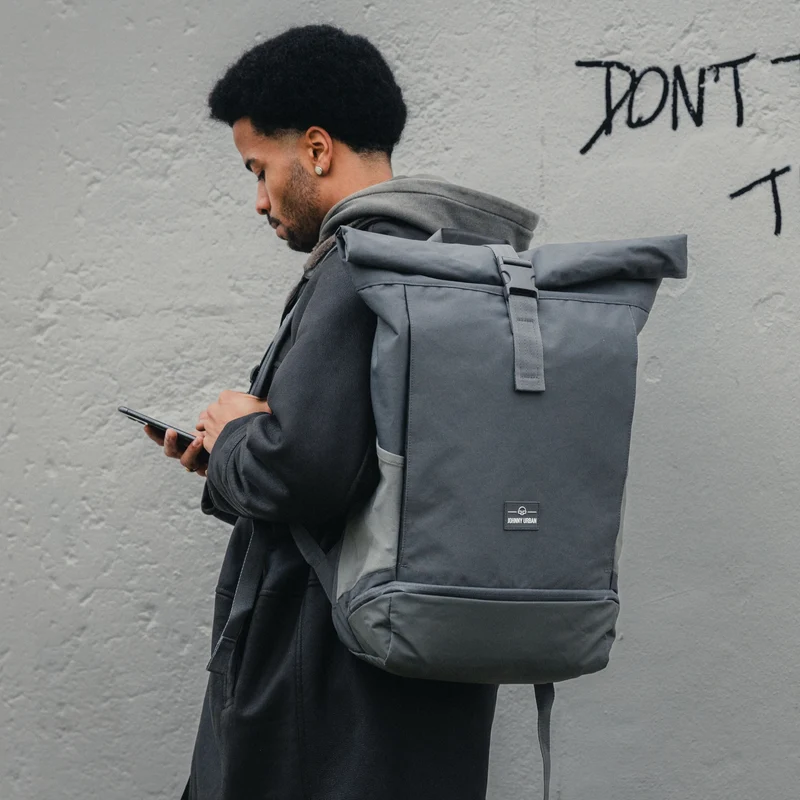 Johnny Urban Allen XL - Mochila Rolltop 49 cm (dark grey)