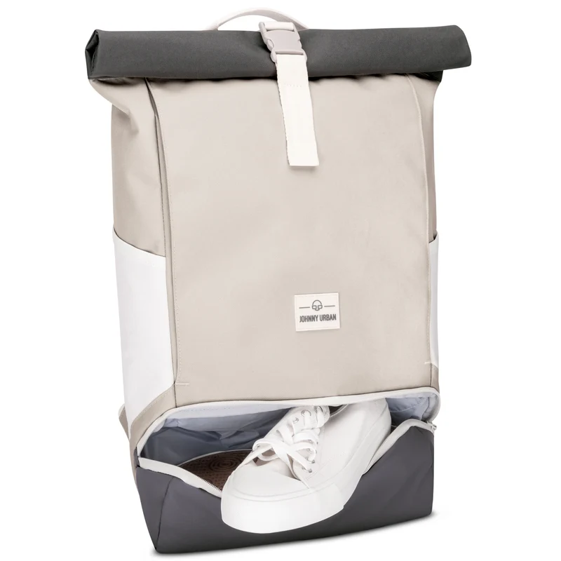 Johnny Urban Allen Medium - Mochila Rolltop 40 cm (sand grey)