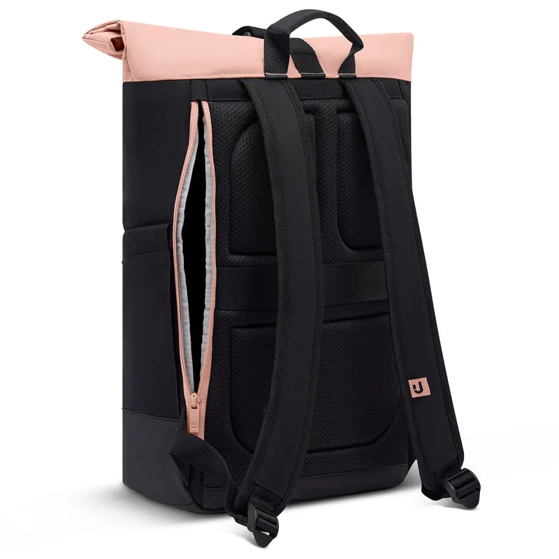 Johnny Urban Luca Medium - Mochila enrollable 42 cm (black-rose)