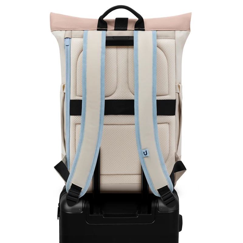 Johnny Urban Luca Medium - Mochila Rolltop 42 cm (sand-rose)