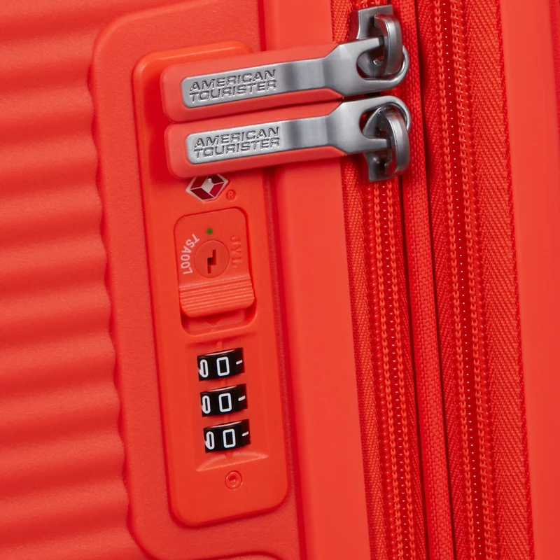 American Tourister Soundbox - Trolley de 4 ruedas 67 cm (neon orange)