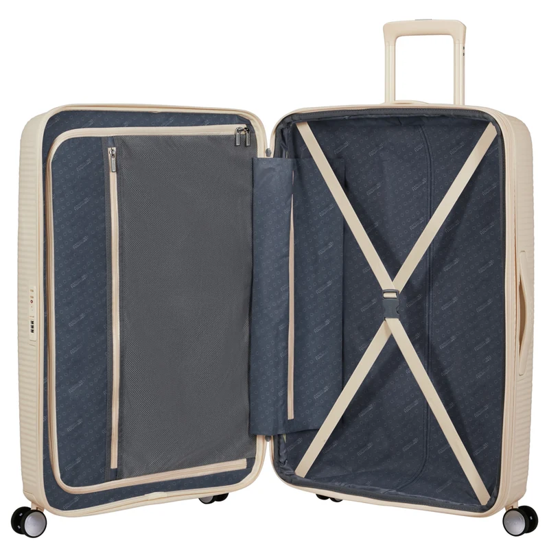 American Tourister Soundbox - Trolley de 4 ruedas 77 cm (coconut sand)