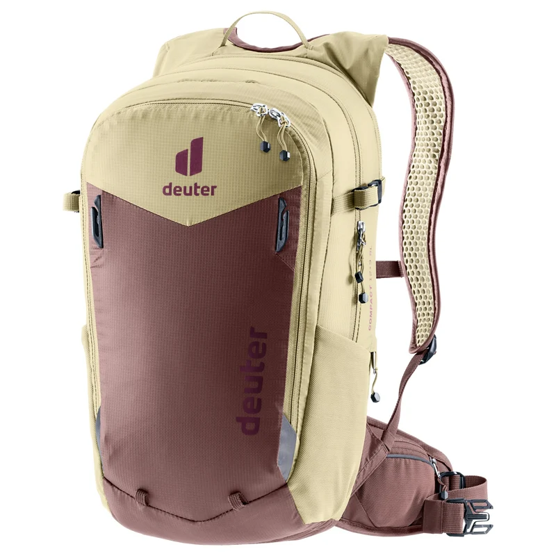 Deuter Compact 12+3 SL - Mochila de ciclismo para mujer 44 cm (ashrose-desert)