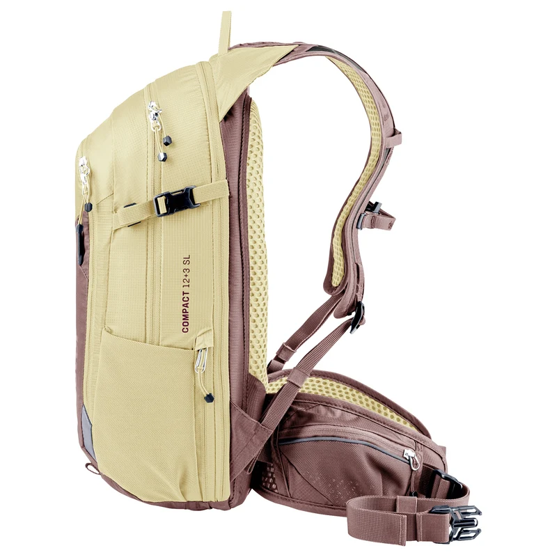 Deuter Compact 12+3 SL - Mochila de ciclismo para mujer 44 cm (ashrose-desert)