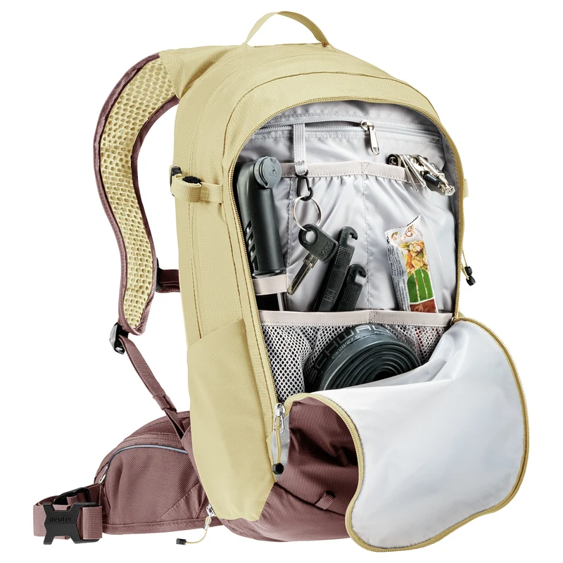 Deuter Compact 12+3 SL - Mochila de ciclismo para mujer 44 cm (ashrose-desert)