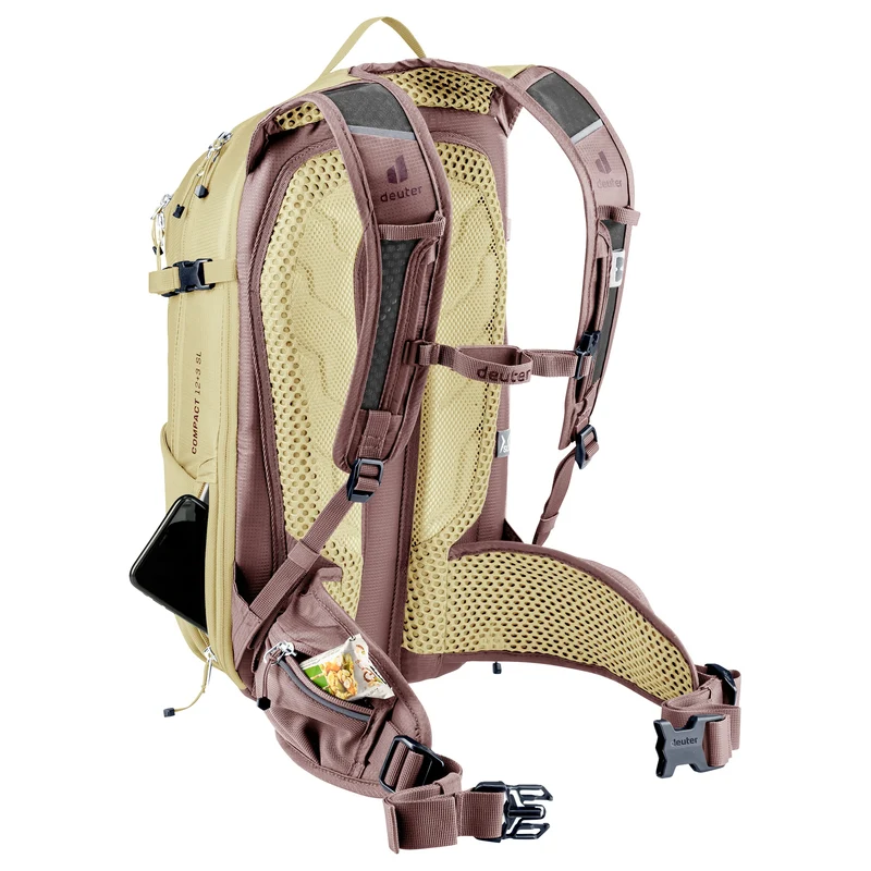Deuter Compact 12+3 SL - Mochila de ciclismo para mujer 44 cm (ashrose-desert)