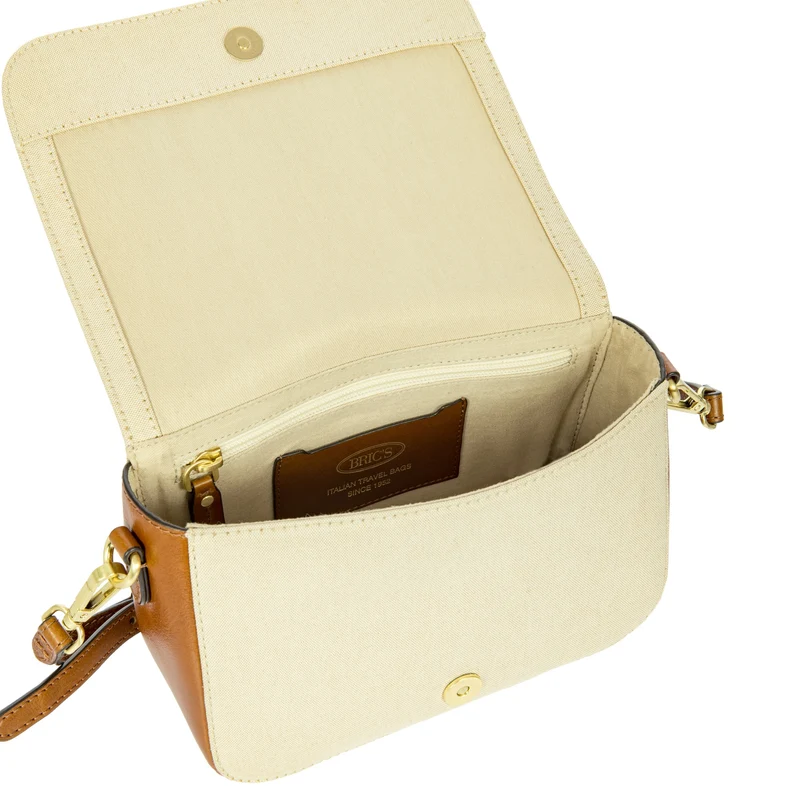 Brics Volterra Trama - Bolso bandolera 23 cm (cappuccino)