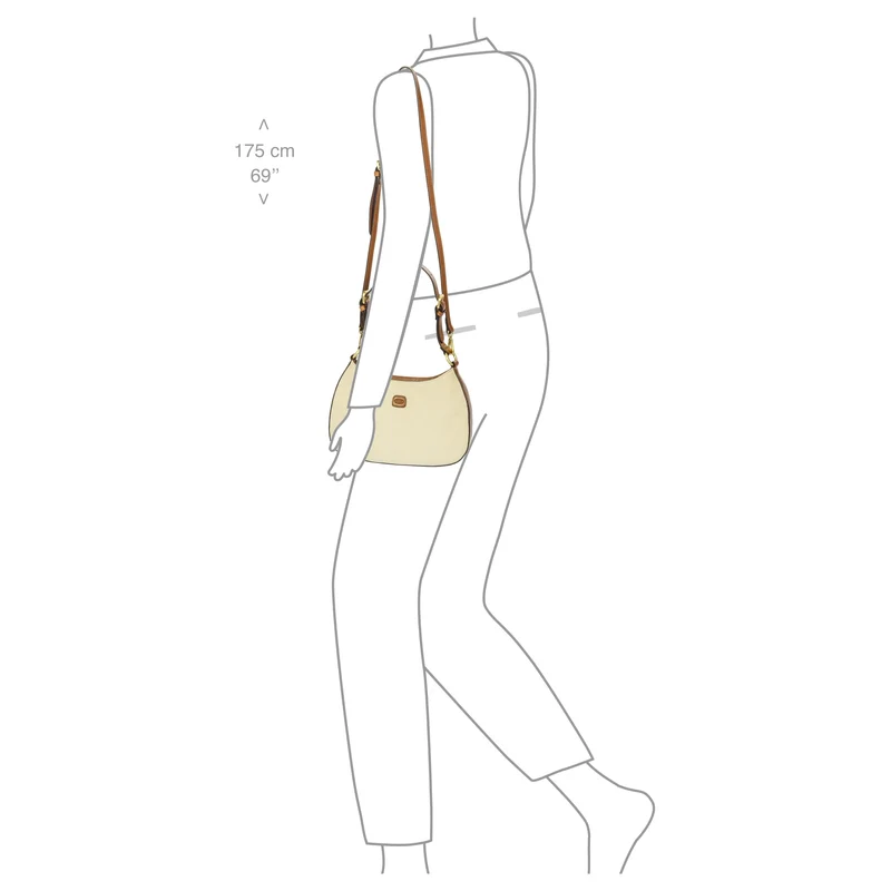 Brics Volterra Trama - Bolso de hombro 29 cm (cappuccino)