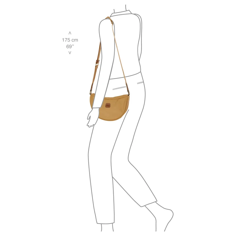 Brics X-Bag Halfmoon - Bolso bandolera 26 cm (honey)