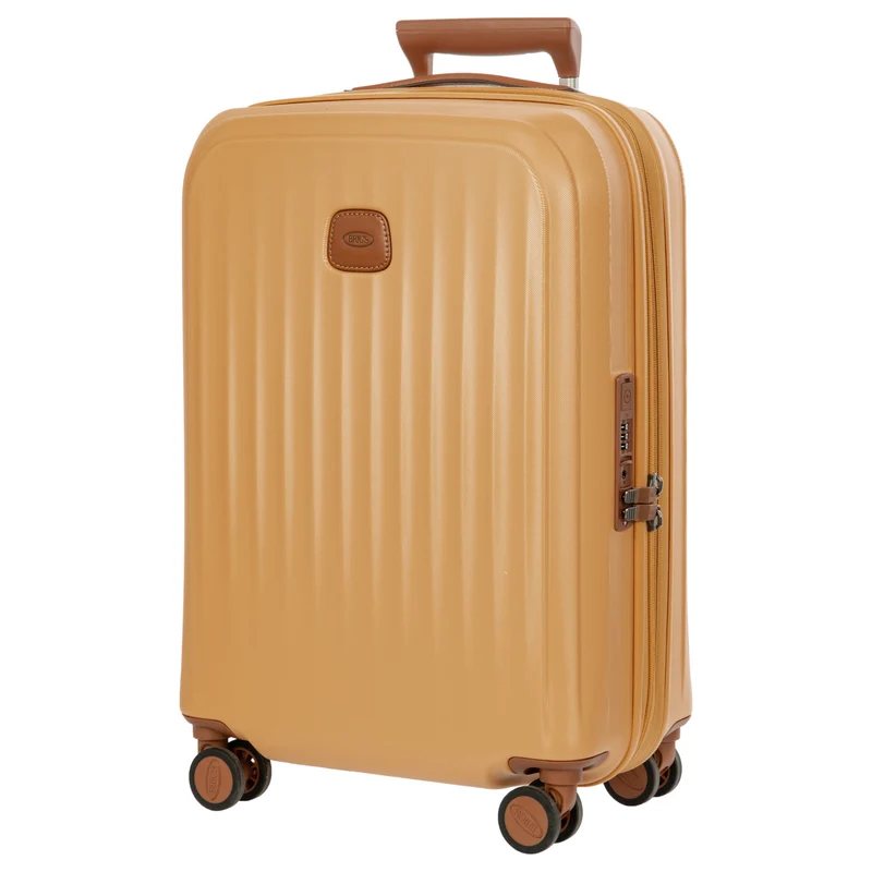 Brics Taormina - Trolley de cabina con 4 ruedas S 55 cm expandible USB (honig)
