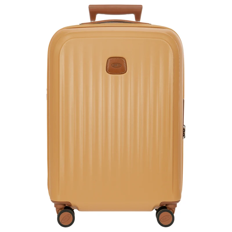 Brics Taormina - Trolley de cabina con 4 ruedas S 55 cm expandible USB (honig)