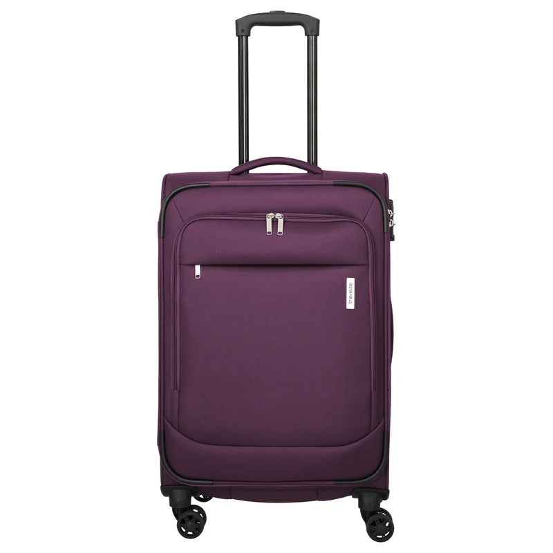 Travelite Priego - Trolley de 4 ruedas 66 cm (berry)