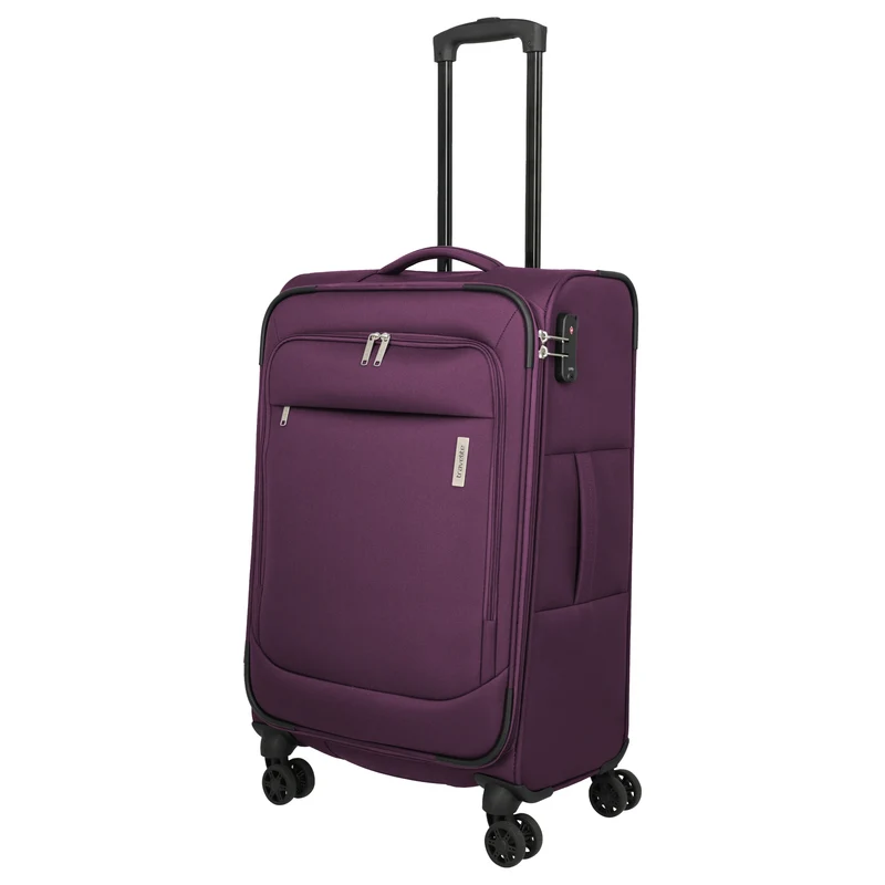 Travelite Priego - Trolley de 4 ruedas 66 cm (berry)