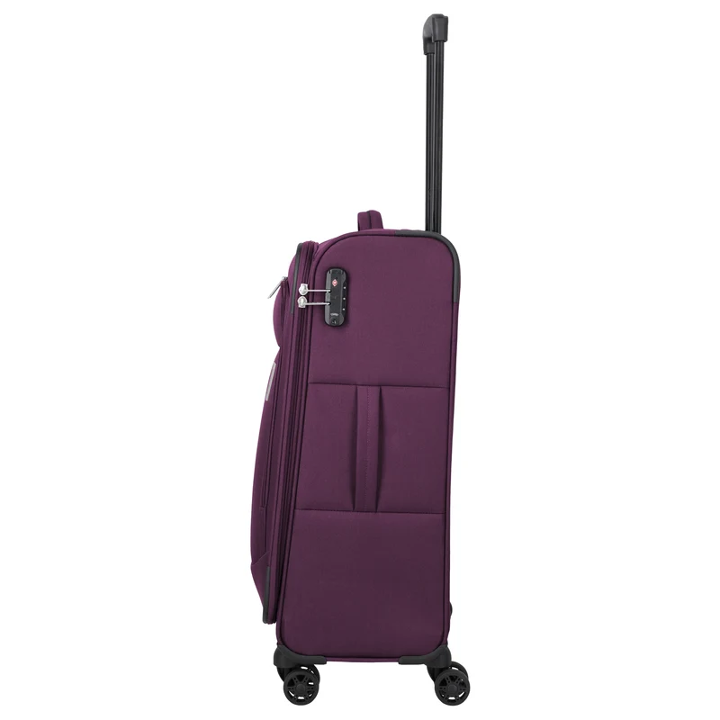 Travelite Priego - Trolley de 4 ruedas 66 cm (berry)