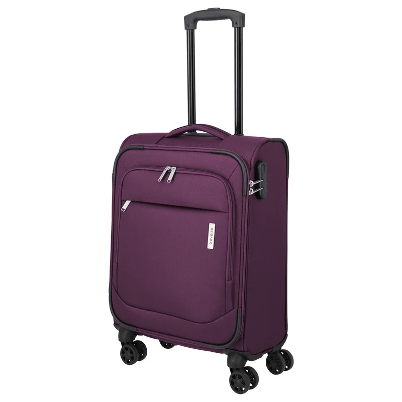 Travelite Priego - Trolley de cabina con 4 ruedas 55 cm (berry)