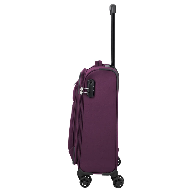 Travelite Priego - Trolley de cabina con 4 ruedas 55 cm (berry)