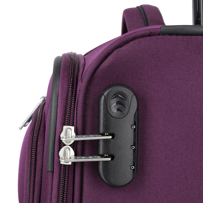 Travelite Priego - Trolley de cabina con 4 ruedas 55 cm (berry)