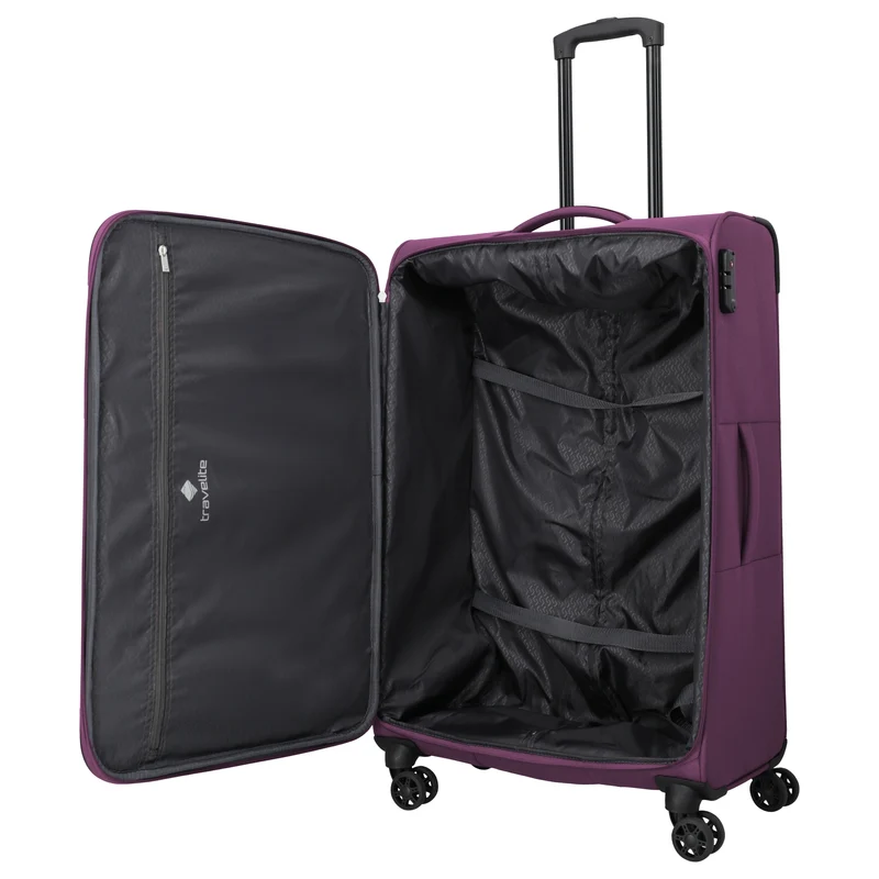 Travelite Priego - Trolley 4 ruedas 77 cm (berry)
