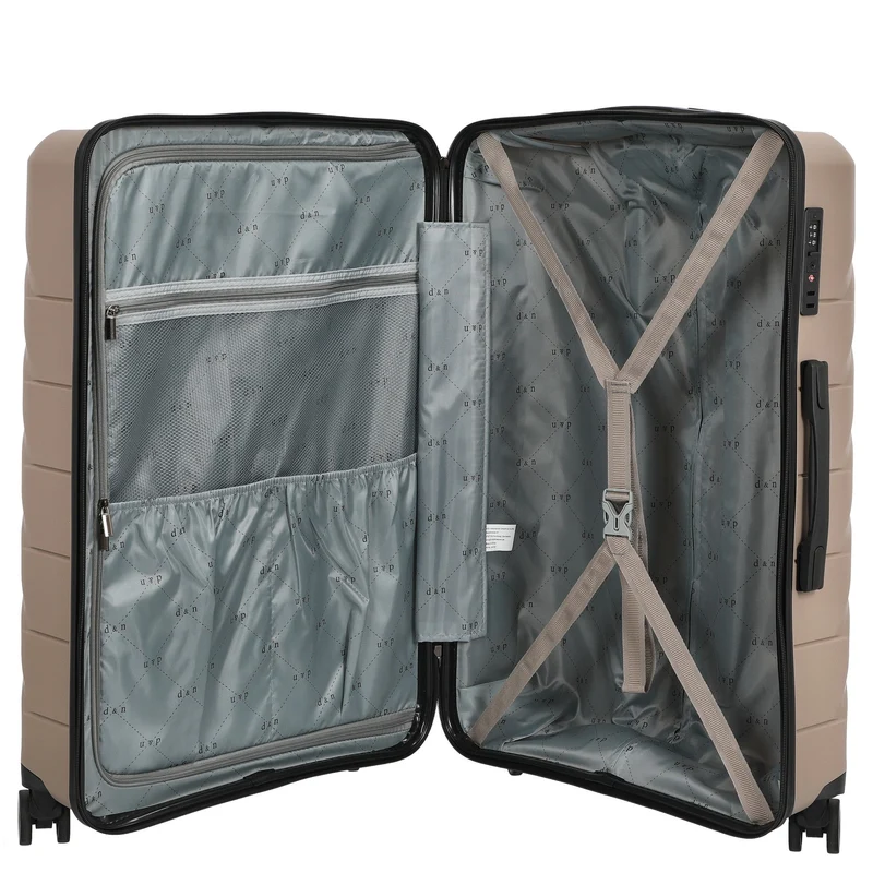 D&N Travel Line 4100 - Trolley de 4 ruedas L 74 cm (taupe)