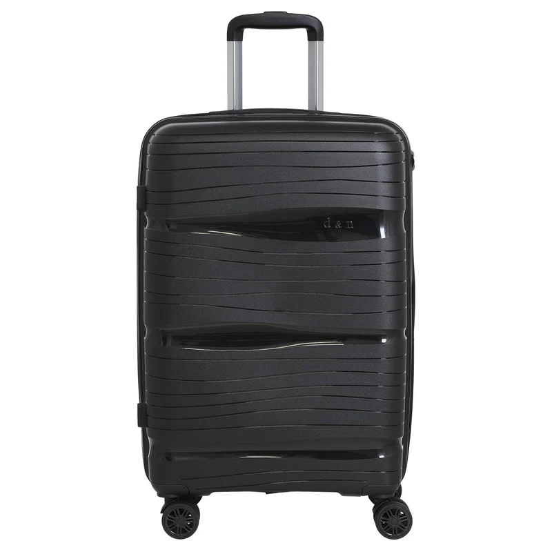 D&N Travel Line 4300 - Trolley de 4 ruedas M 66 cm (black)