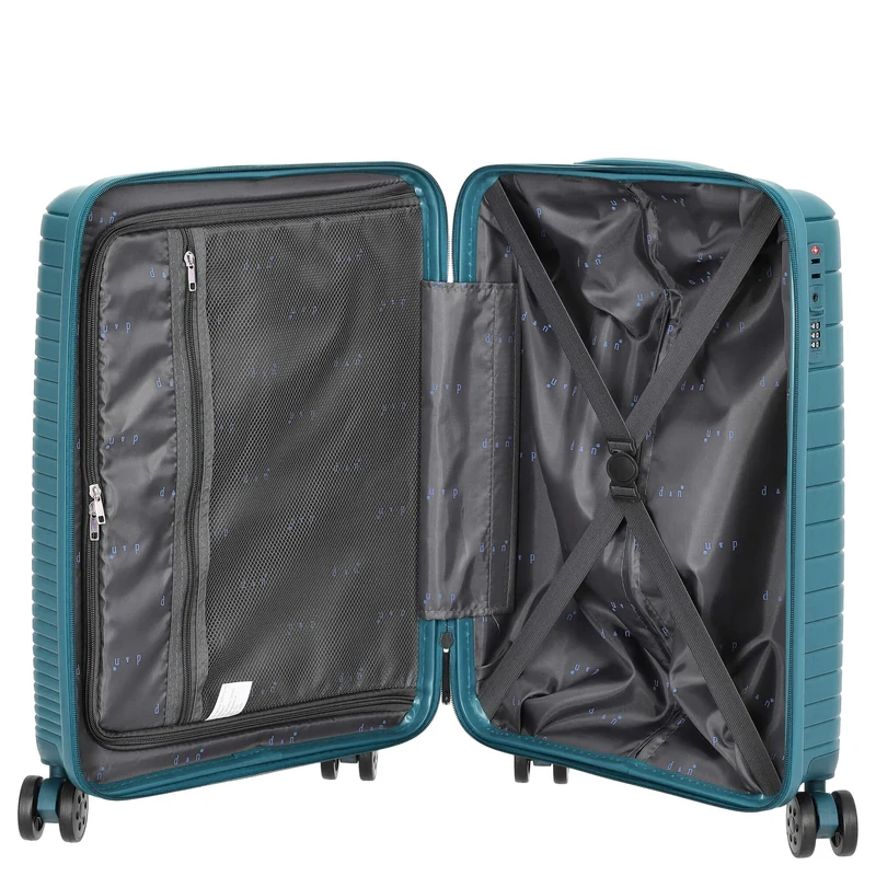 D&N Travel Line 4600 - Trolley de cabina con 4 ruedas S 55 cm (petrol)