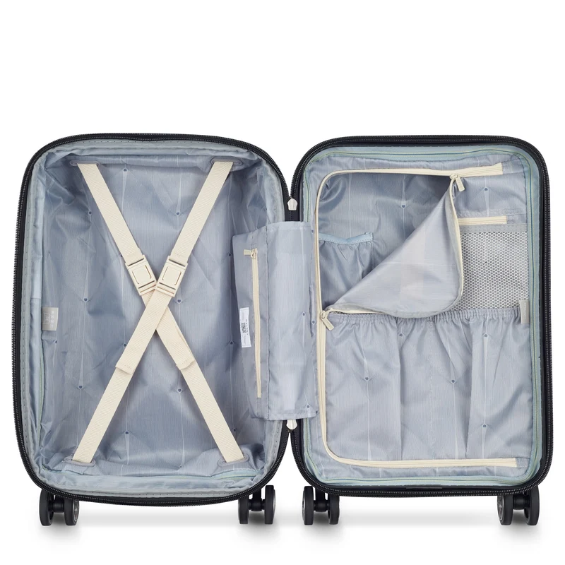 Delsey Paris Shadow 5.0 - Trolley de cabina con 4 ruedas y USB 55 cm (elfenbein)