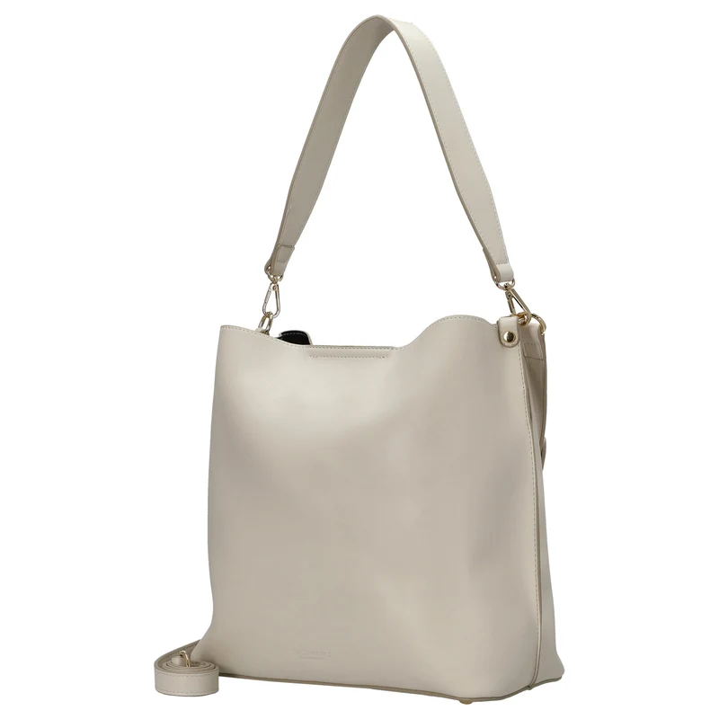 Seidenfelt Lilla Ro Midi Hobo - Bolso de hombro 30 cm (cream)