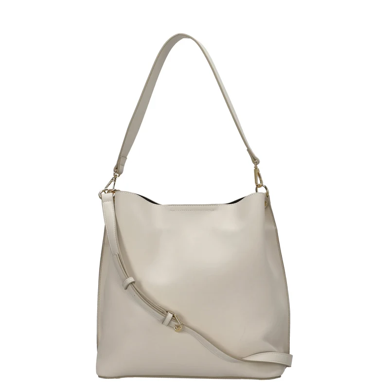 Seidenfelt Lilla Ro Midi Hobo - Bolso de hombro 30 cm (cream)
