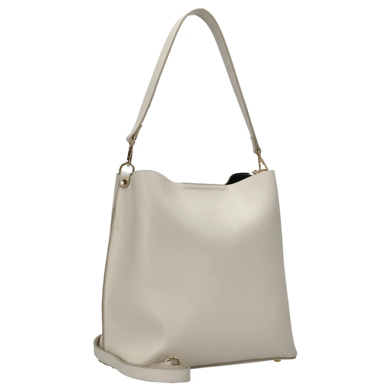 Seidenfelt Lilla Ro Midi Hobo - Bolso de hombro 30 cm (cream)