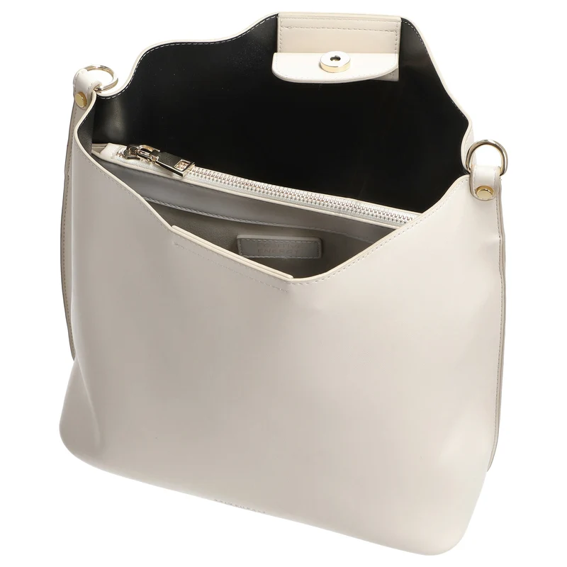 Seidenfelt Lilla Ro Midi Hobo - Bolso de hombro 30 cm (cream)