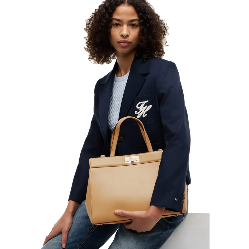 Tommy Hilfiger Modern Satchel - Bolso de mano 40 cm (classic khaki)