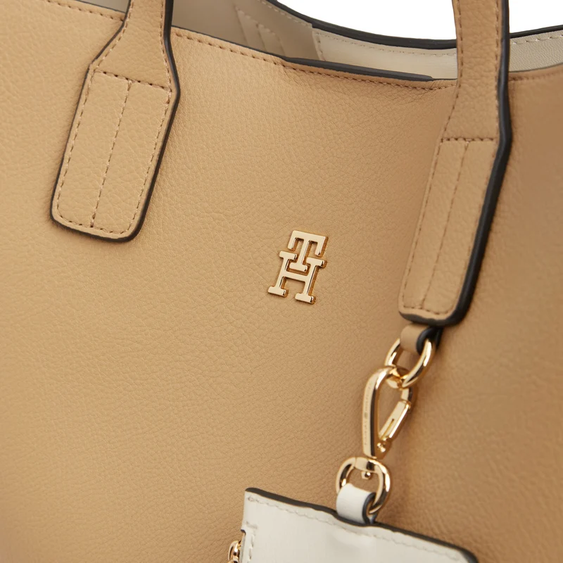 Tommy Hilfiger Icon Satchel - Bolso de mano 38 cm (classic khaki)