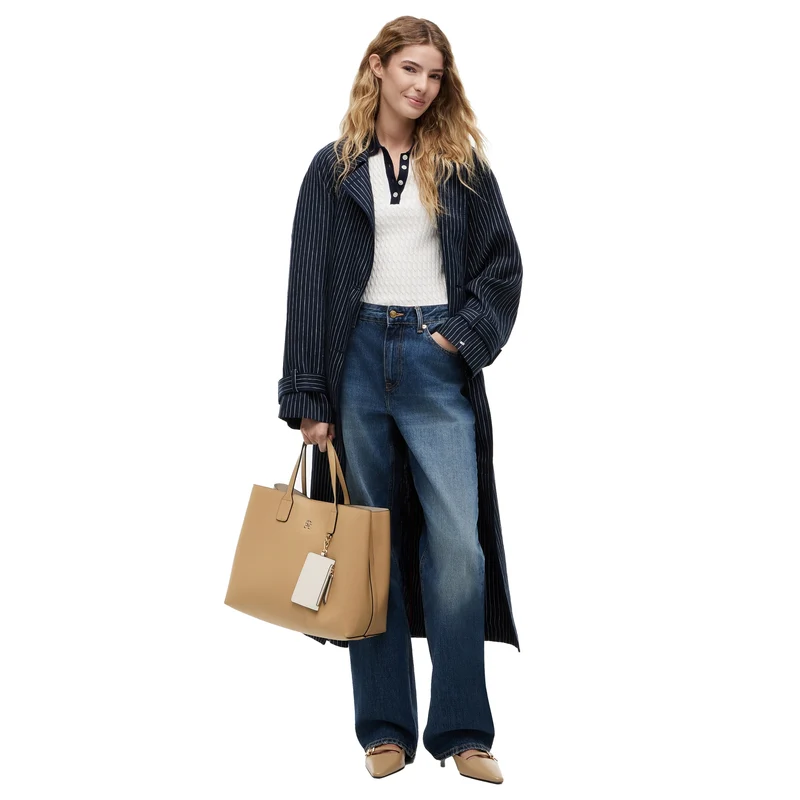 Tommy Hilfiger Icon Satchel - Bolso de mano 38 cm (classic khaki)