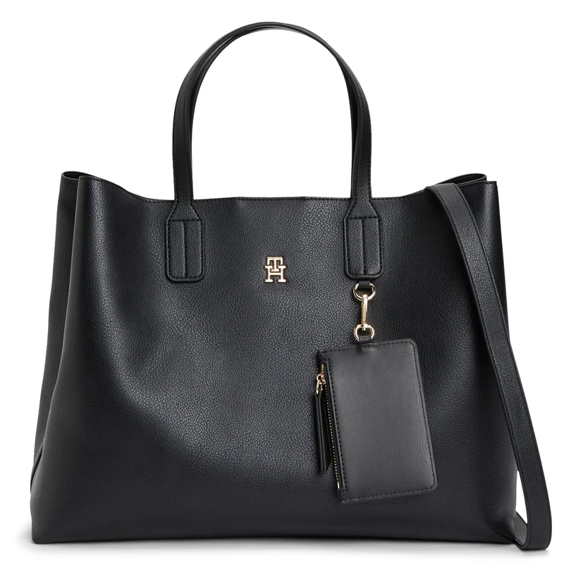 Tommy Hilfiger Icon Satchel - Bolso de mano 38 cm (black)
