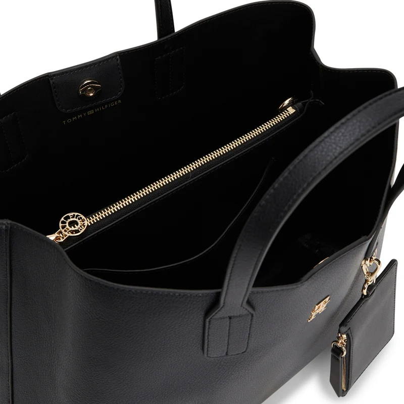 Tommy Hilfiger Icon Satchel - Bolso de mano 38 cm (black)