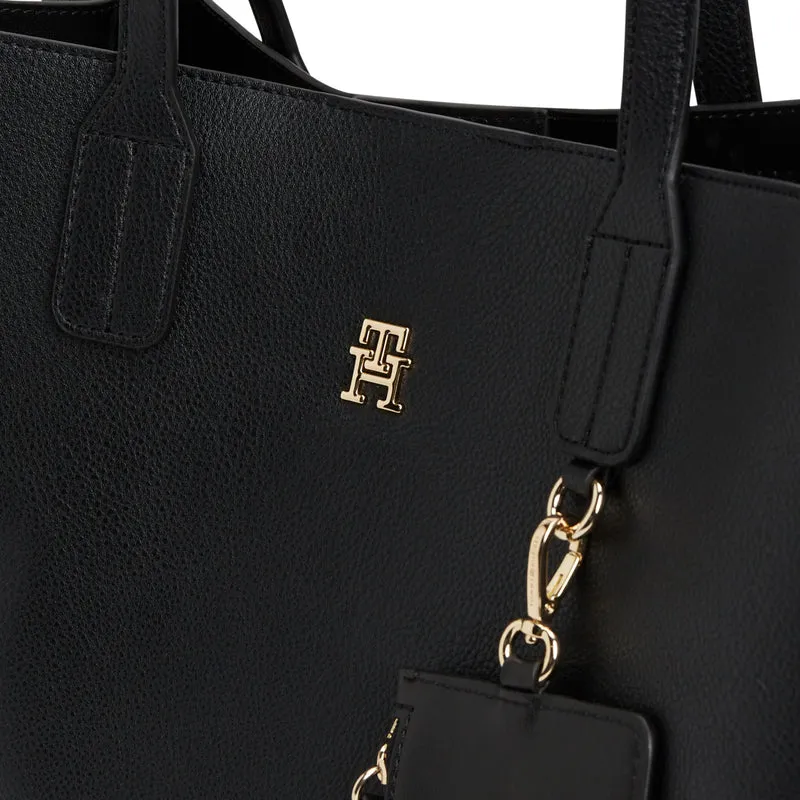 Tommy Hilfiger Icon Satchel - Bolso de mano 38 cm (black)