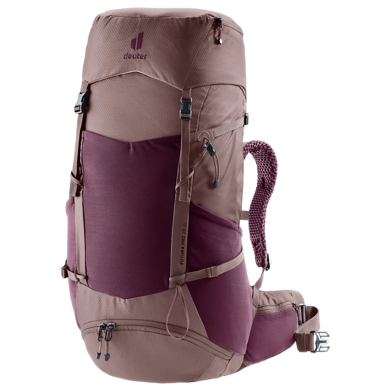 Deuter Futura Pro 38 SL - Mochila de senderismo 64 cm (cassis-ashrose)